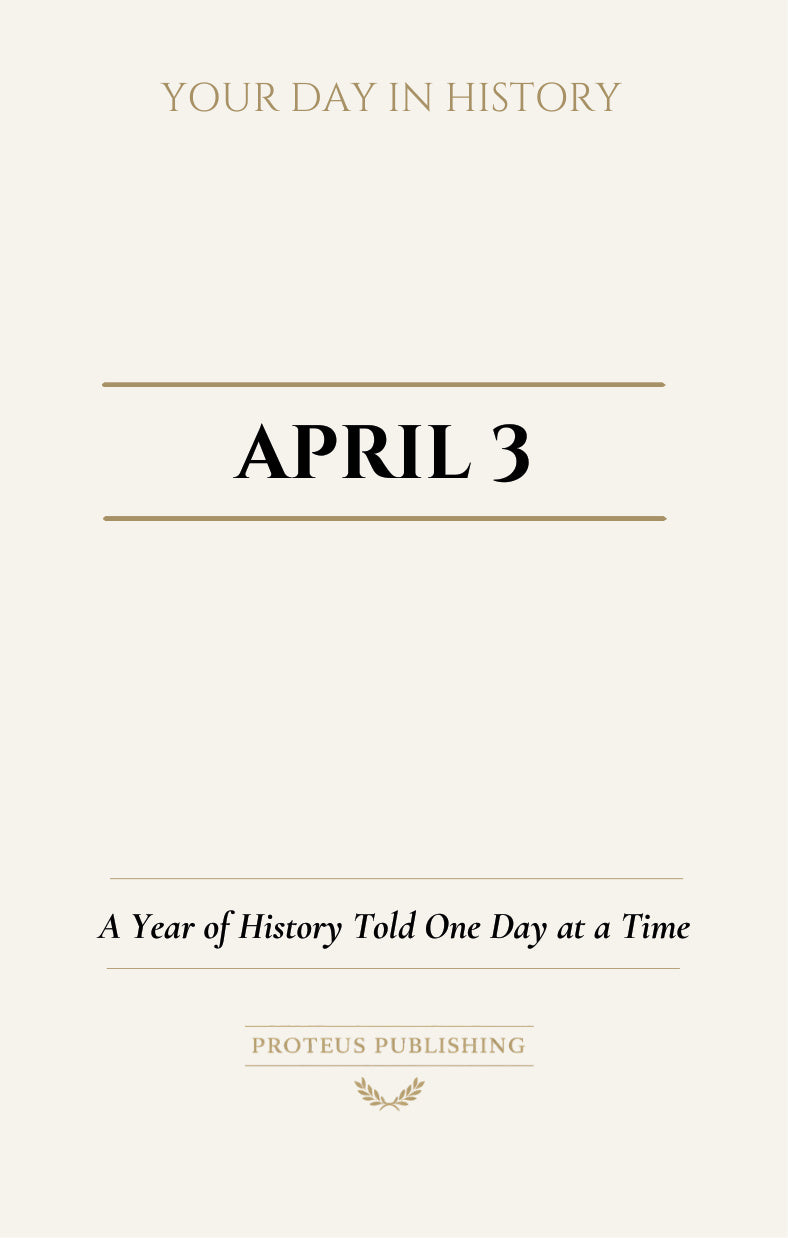 Date with History: April 3 - Front Cover