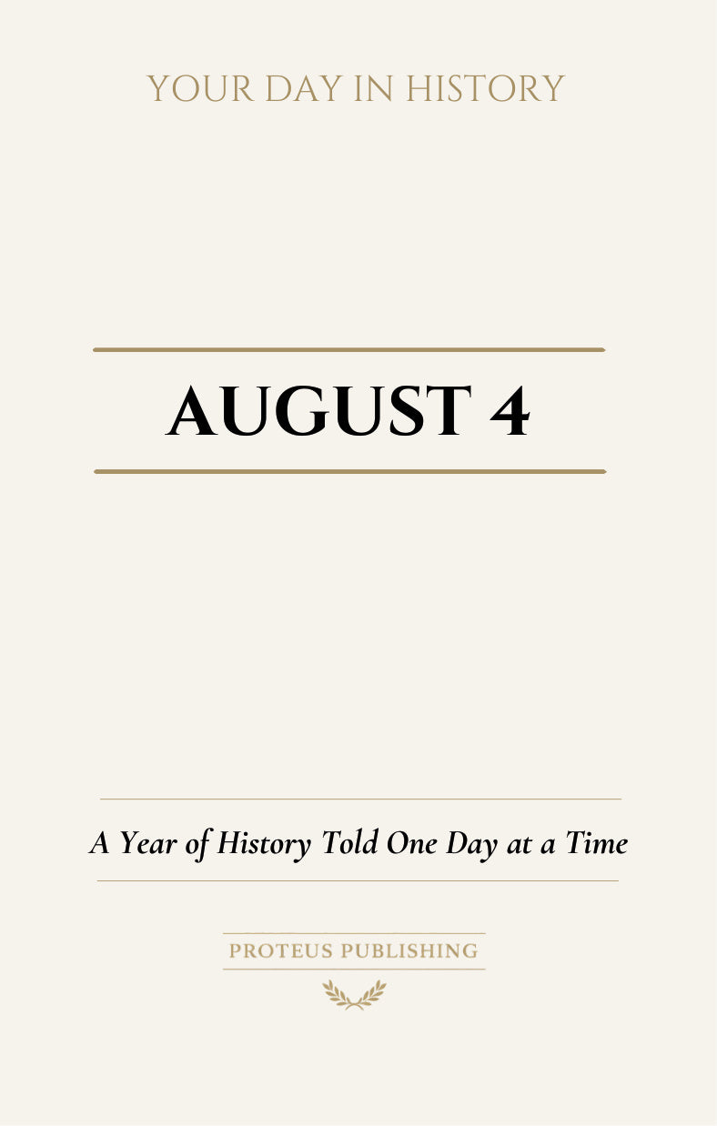 Date with History: August 4 - Front Cover
