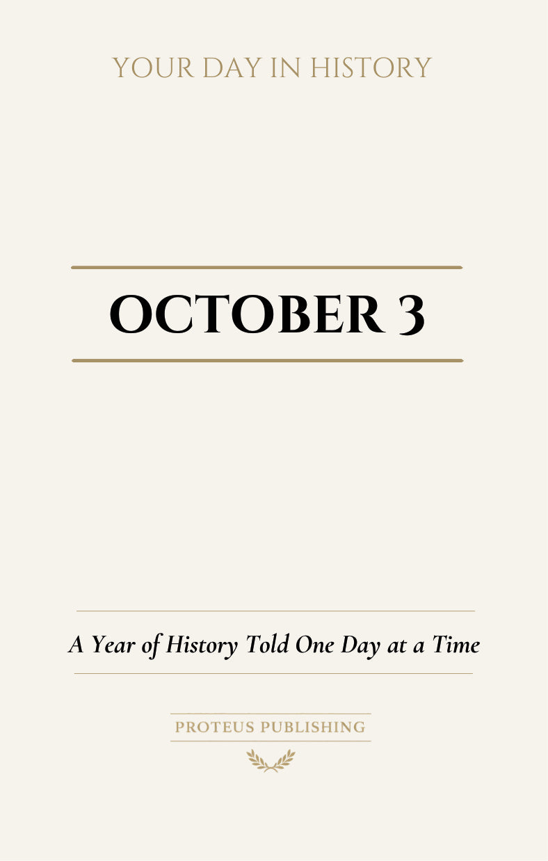 Date with History: October 3 - Front Cover
