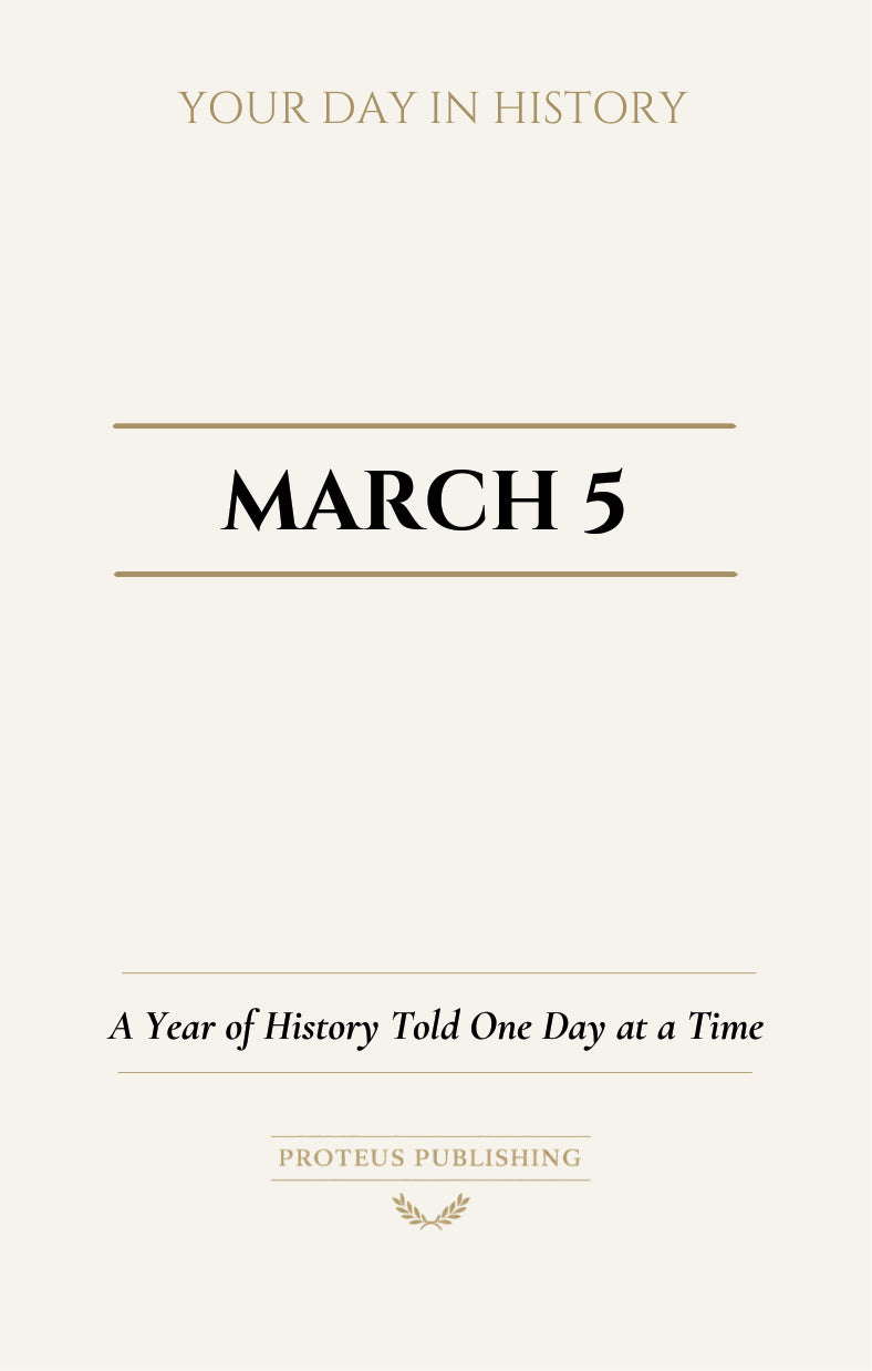 Date with History: March 5 - Front Cover