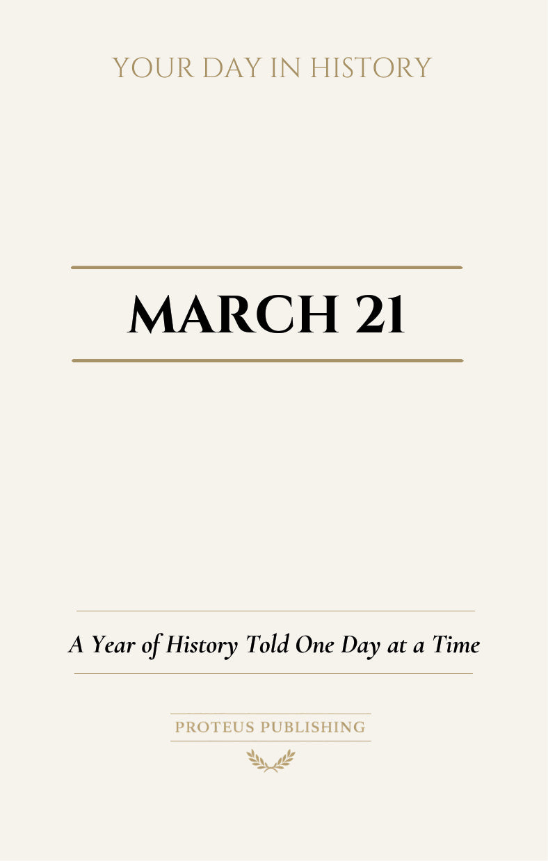 Date with History: March 21 - Front Cover